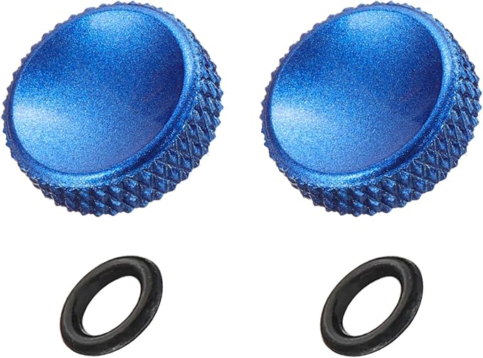 PATIKIL Camera Shutter Button, 2 Pack 12mm Concave Surface Shutter Release Buttons Pure Copper Camera Button for Nikon for Fujifilm for Leica DSLR/SLR, Blue