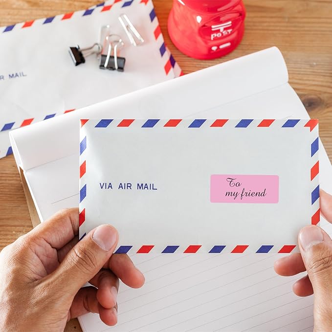 1" x 2-5/8" Colored Address Labels, 600 Bright Pink Label Stickers- Laser/Ink Jet Printer Mailing Labels, 8.5"x11" 20 per Sheet