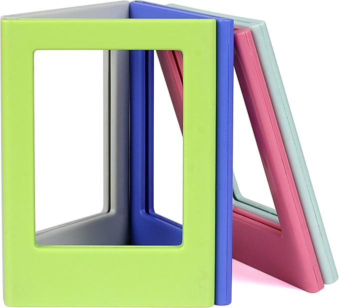 Magnetic Photo Frames for Instax Mini 2.5“x3.5” – 10-Pack Colorful Polaroid Frames, Strong Refrigerator Magnets for Fridge, Locker & Dorm Decor