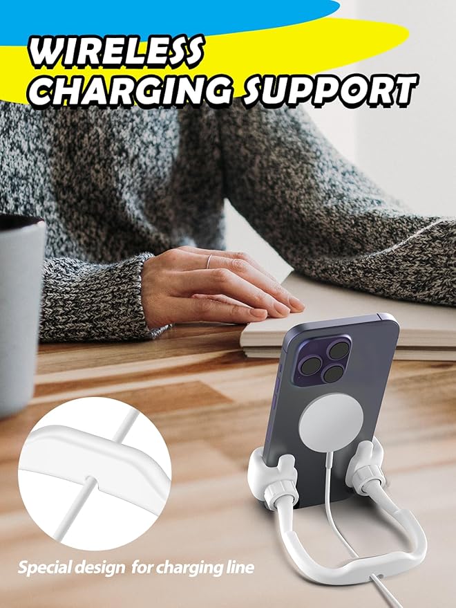 Easter Basket Essentials for Teens Kids Men Women Gifts: Thumbs Up Lazy Phone Stand Holder for Desk Funny Gadgets for Teenage Boys Girls Dad Father Mom Son Daughter Adults Gifts for Easter Stuffers
