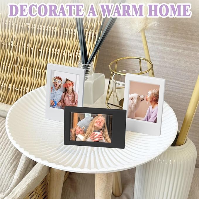 CAIYOULE Mini Picture Frame for Instax Mini 12/11/EVO/SE/8/7+/99 3'' Film-Classic for Polaroid 2.15x3.4 Photo Frame (10 Pack)