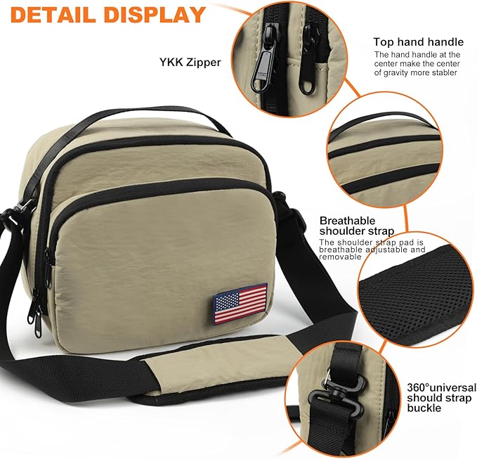 TULLIO Besnfoto Camera Bag Small Purse Crossbody Camera Shoulder Case Waterproof Canvas Cute Compact Photography Bag for Mirrorless DSLR SLR