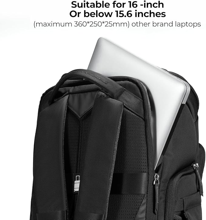 K&F CONCEPT Camera bag Backpack 25L Large Capacity Camera Case with Raincover 15.6 Inch Laptop Compartment Compatible with Canon/Nikon/Sony/DJI Mavic Drone Travel Camera Backpack