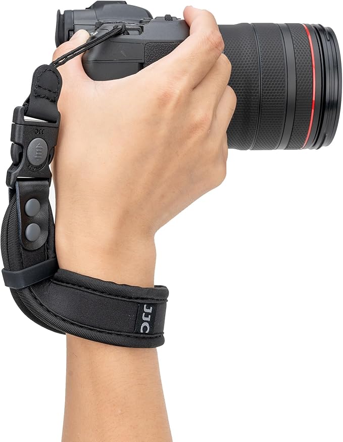 JJC Updated Soft Camera Hand Strap Wrist Strap for Canon EOS R50 R50V Nikon ZR Z6 II Z7 II Z50 Sony A6000 A6100 A6300 A6400 A6500 A6600 A6700 A7R V A7R IV A7 V A7 IV III & More DSLR Mirrorless Cameras