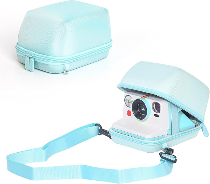 WOGOZAN Protective Case for Polaroid Now 2nd/3rd, Now+ Gen 2/3rd, I-Type, OneStep+, Onestep 2, FILP, Instant Film Camera - Hard Shell Camera Case with Adjustable Shoulder Strap (Blue) (No Camera)