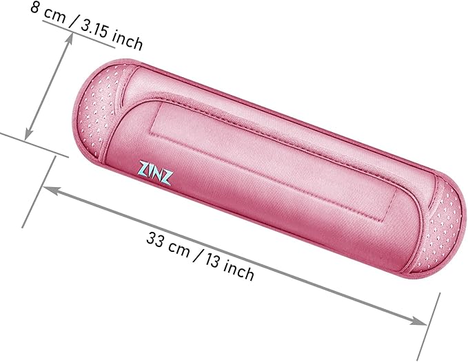 ZINZ Universal Shoulder Pad with Ultra Thick Cushion for Bag Luggage Bag Crossbody, Plus Long & Anti-Slip & Breathable,Pink