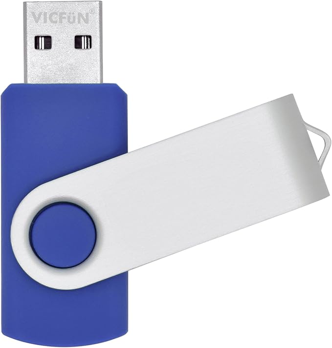 VICFüN 10pcs 8GB USB Flash Drive 8G Blue Color USB 2.0 Flash Memory Stick Foldable Thumb Stick