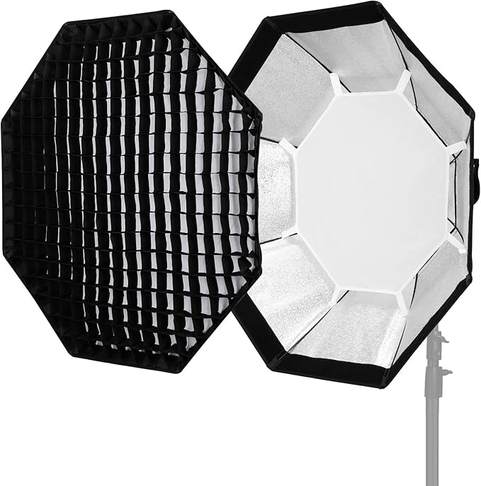 Godox FW95 37 inch/95cm Octagon Softbox Reflector with Honeycomb Grid and Bag for Speedlight Flash(Bowens Mount)