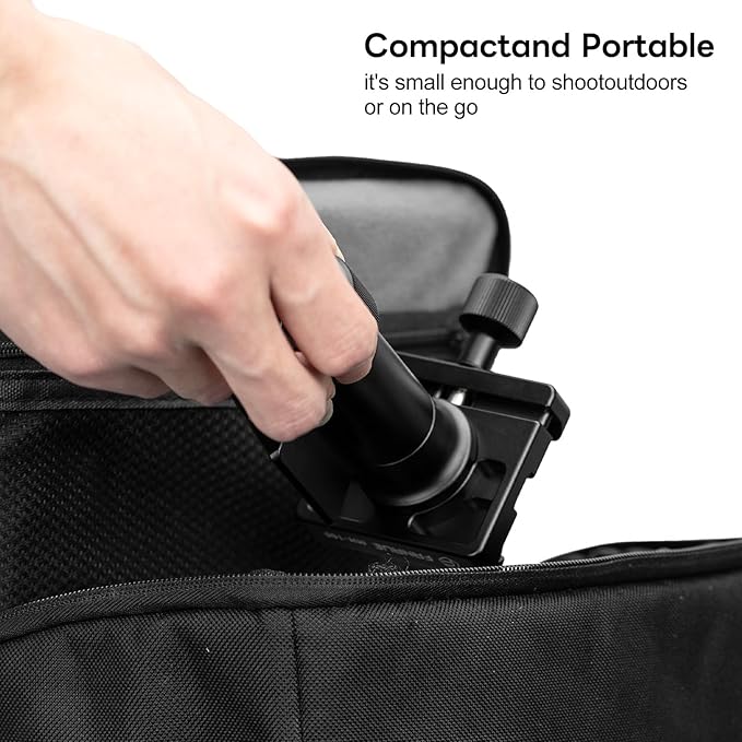 Monopod Gimbal Head with Arca-Swiss Dovetail Quick Release Plate | Rapid Side-Saddle Tilt Adjustment for Telephoto Lenses | Tripod Mount | Professional Photography & Video Gear for DSLR/Camcorders