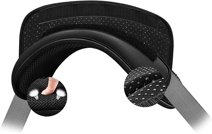 ZINZ Universal Shoulder Pad with Ultra Thick Cushion for Bag Luggage Bag Crossbody, Plus Long & Anti-Slip & Breathable,Black