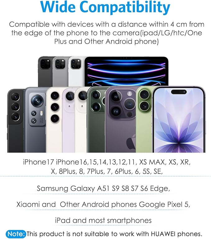 AMIR Phone Camera Lens, 0.45X Super Wide Angle Lens for iPhone Lens Kit, 15X Macro Clip-On 2 in 1 Professional Lens Kit for iPhone, Samsung, Google and Most of Android