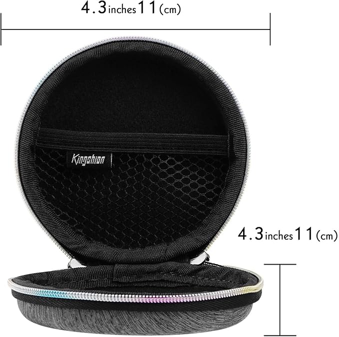 Kingshion Mini Shaver Carry Case, Small Electronic Organizer Travel Case, Portable Travel Men Carrying Small Storage Pouch Zipper Bag for Electric Shavers