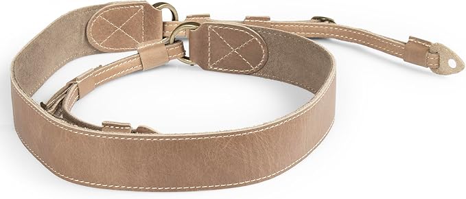 MegaGear Personalized Genuine Leather Camera Strap Custom Engraved DSLR & SLR Shoulder/Neck Strap