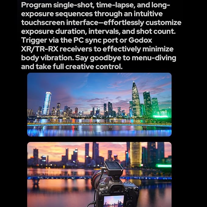 Godox X3 Pro C X3Pro C Touchscreen TTL Flash Trigger for Canon, 2.4G Wireless, 2.4" LCD Screen, Bluetooth Integration & APP Control, Wireless Speedlight Transmitter (Godox X3-C Upgrade)