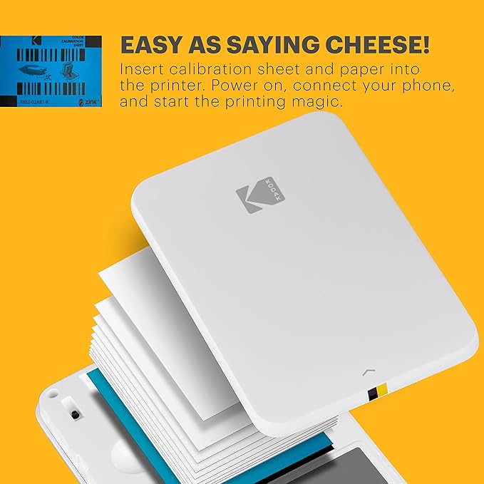 KODAK 2"x3" Premium Photo Paper (100 Sheets) Compatible with PRINTOMATIC, Smile and Step Cameras and Printers (Packaging May Vary)