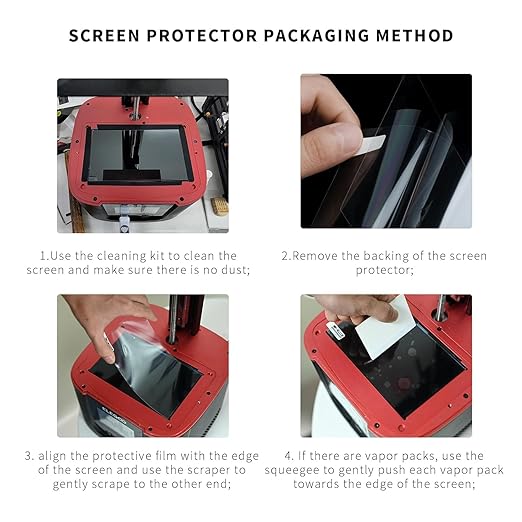 5pcs Screen Protector for Photon Mono M5S,10.1inch 3D Printer Screen Protector Film for Anycubic Photon Mono M5S / M5S Pro