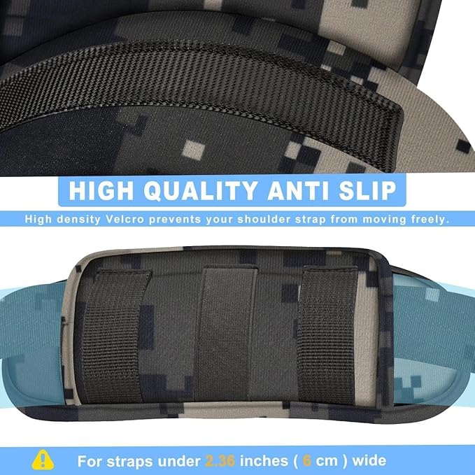 ZINZ 2-Pack Tactical Shoulder Pad, Ultra-Thick Comfort Cushion for Vest Straps, Backpacks, Breathable & Shock-Absorbing,Camouflage-gray