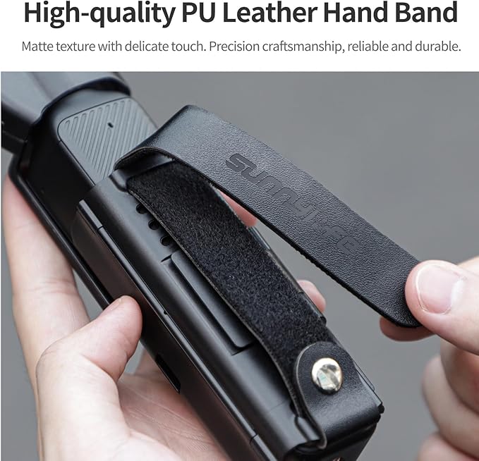 Xmipbs Pocket 3 Hand Strap Extension Handle with Cold Shoe Mount, Adjustable Wrist Strap for DJI Osmo Pocket 3, Compatible with 1/4" Thread Handle, Comfortable Grip & Hand Band for Osmo Pocket3