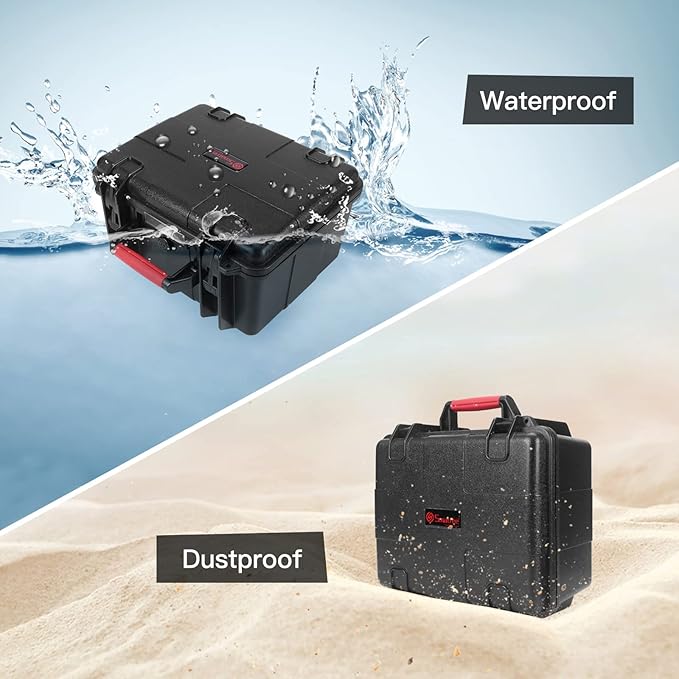 Smatree GA700-3 Waterproof Hard Case Compatible for GoPro Hero 13/12/11/10/9/8/7/6/5/4/3 Plus/3/GoPro 2018/AKASO Brave 7 LE/DJI OSMO Action Camera, 11.7 Liter(Camera and Accessories Not Included)