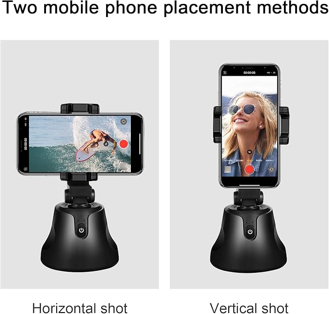 Gimbal Stabilizer for Smartphone Tracking Tripod with AI Tracking 360 Rotation Auto Face Tracking for Vlog,YouTube,TikTok,Video Recording