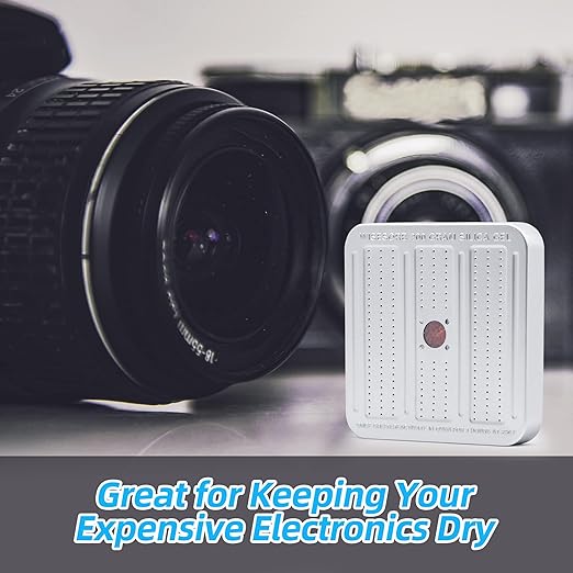 200 Gram 5 Pack Gun Safe Dehumidifier, Reusable Silica Gel Dehumidifier, Indicating Silica Gel Desiccant Canister (Orange to Green)