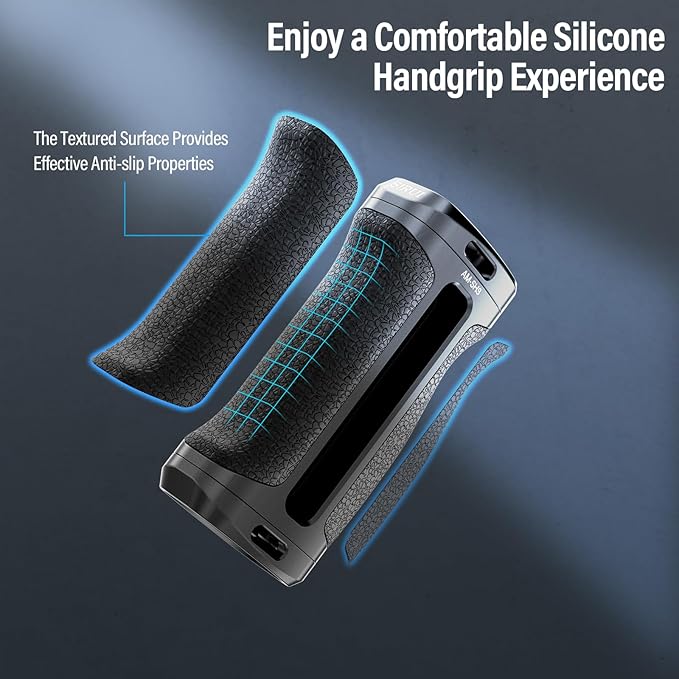 SIRUI Side Handle with Locating Mount for ARRI and Dual 1/4" Screw Mount Optional, Lightweight Camera Handgrip with Cold Shoe, Multiple Threads, Up and Down Adjustable Side Grip, AM-SHS(Pack of 1)