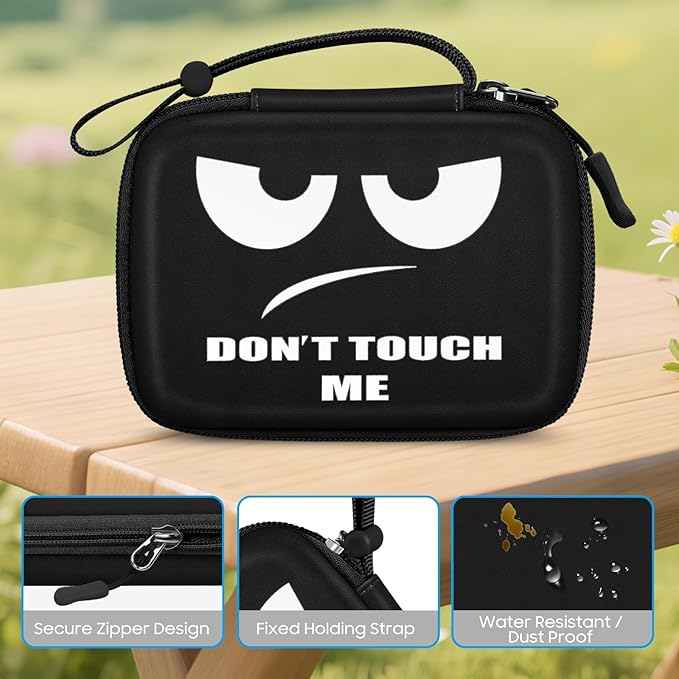 FINTIE Portable Case Compatible with Fujifilm Instax Mini Link 3 2 1 Smartphone Printer, Hard EVA Carrying Bag For Instax Mini Liplay/EVO Instant Camera, Dont Touch