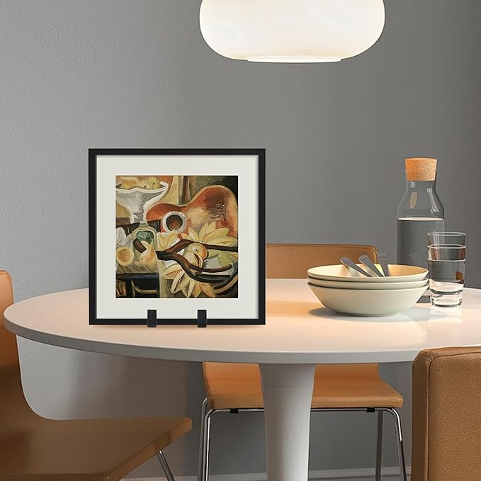 Plate Holder Easel Display Stands - 8-Inch Plastic Stand for Decorative Plates, Picture Frames, Cookbooks, Tabletop Art