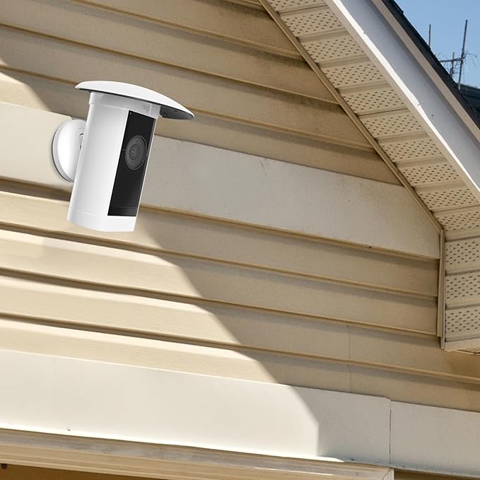 HOLACA Sun Rain Shade Camera Cover for Stick Up Cam Pro, Camera Shield for Resistant UV (White)