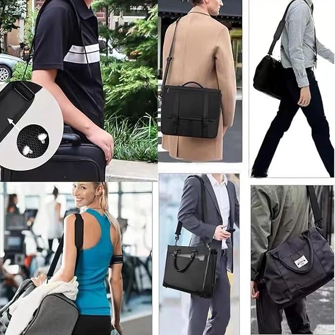 Azarxis Wide Replacement Shoulder Strap Adjustable Crossbody Canvas Webbing for Messenger Bag Laptop Computer Bag
