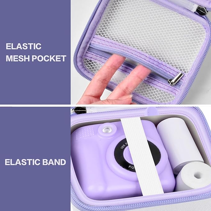 PAIYULE Kids Instant Print Camera Case Compatible with ESOXOFFORE for Dylanto for DUDUDRAGON for GKTZ for Dafotil for Careenoah for Aasonida Toddler Digital Prints Paper Storage Bag (Box Only) White