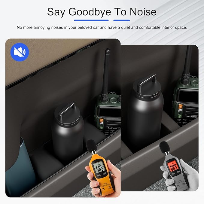 4PCS Door Side Storage Box Compatible with 2022-2026 Chevy Silverado GMC Sierra Door Handle Phone Pocket Tray Insert Organizer Crew Cab Replacement for 2022-2026 Chevy Silverado Accessories