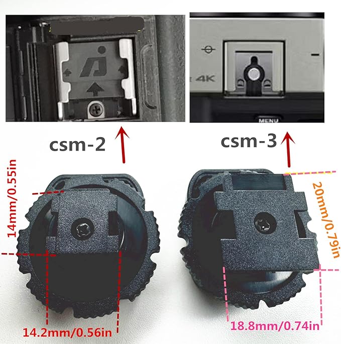 for Sony Old Boot Cooler top Accessories Cold Boot Adapter Converts hot Boots to Standard Cold Boot seat Accessories CSM-2 Mack Extension Photography Accessories (CSM-2)