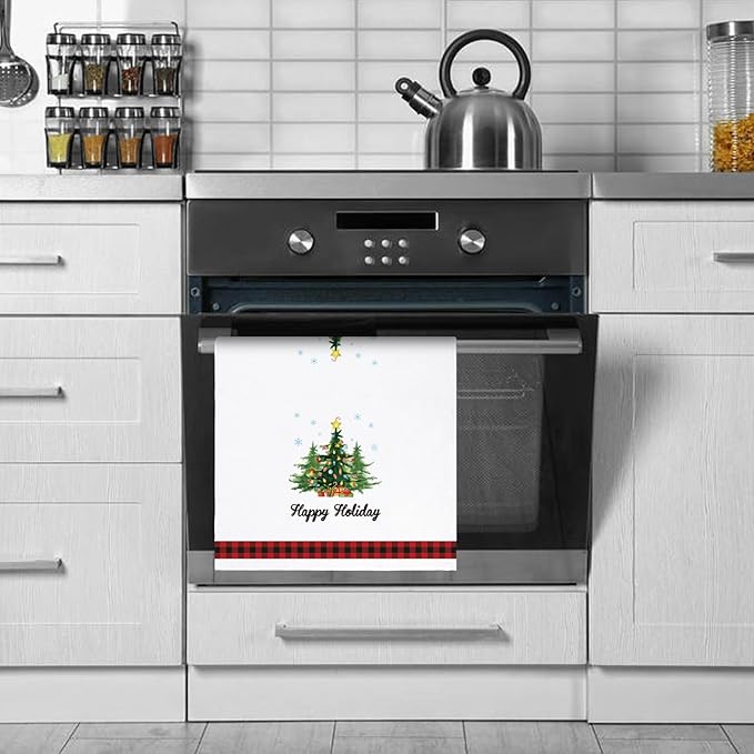 Nialnant Christmas Kitchen Towels, Absorbent Dish Towels for Kitchen, Christmas Novelty Housewarming Gifts for New House,Friend,Mom