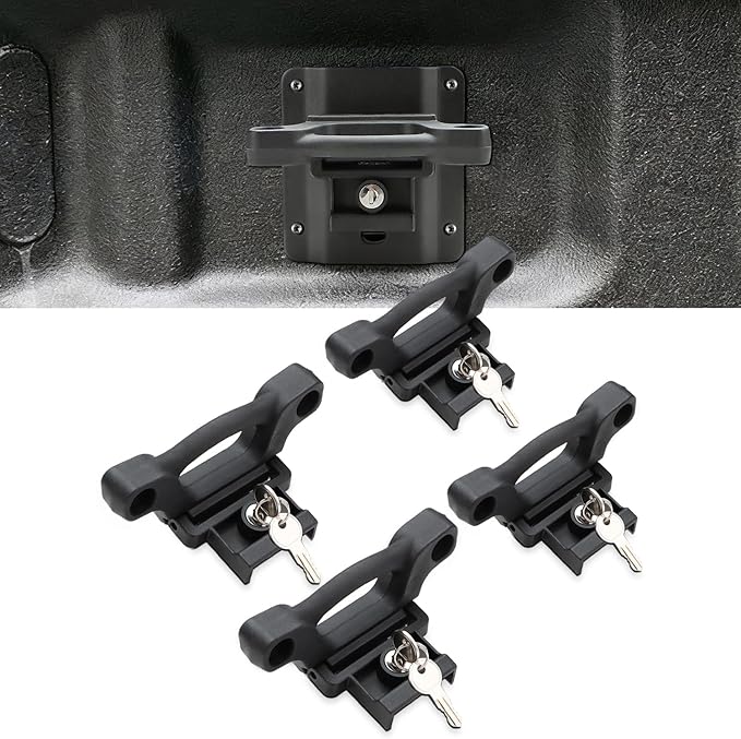 auovo Boxlink Cleats 4 Pack Tie Down Anchors Fit for Ford F150/F250/F350 2015-2025 2026 Truck Bed Tie Down Anchors Replace# FL3Z-99000A64-B