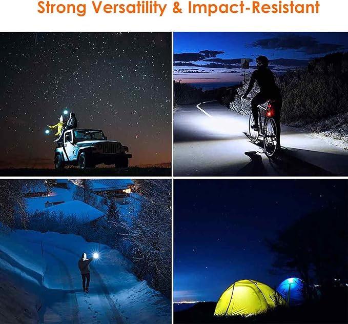 LED Flashlights, Tactical Flashlight Mini with High Lumen, Camping Handheld Pen Light, Powerful Super Bright Versatile Flash Light for Outdoor, Home, Cycling, Hiking, Emergency