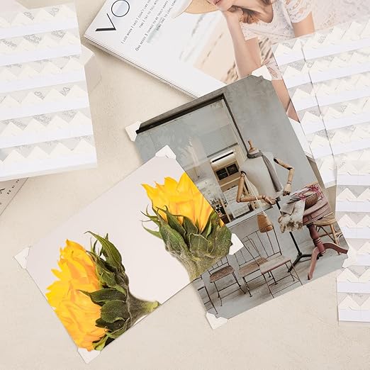 Lineco, Self Adhesive Photo Corners, Archival Quality Acid-Free, 0.5 Inch, Color Ivory (Pack of 252, Set of 1)