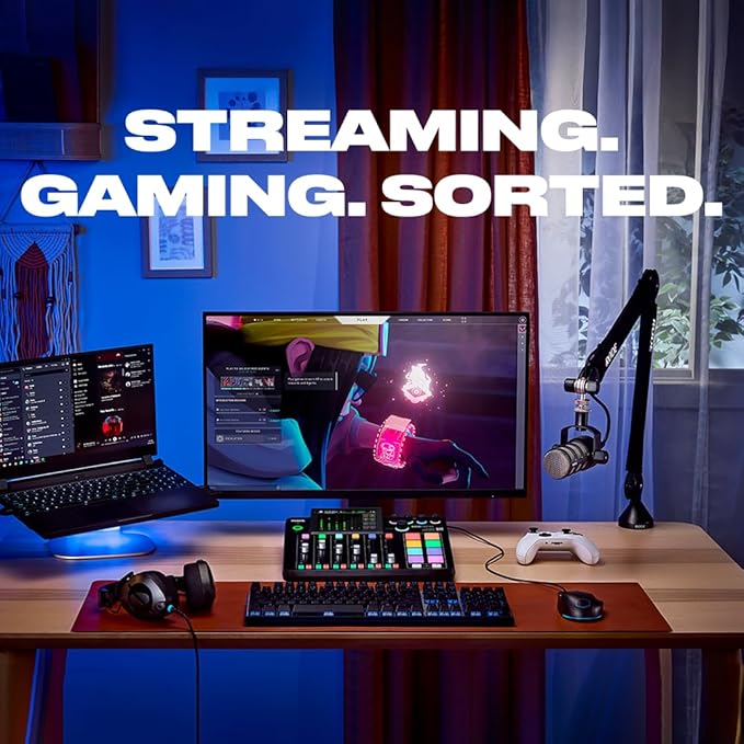 RØDE RØDECaster Pro II All-in-One Production Solution for Podcasting, Streaming, Music Production and Content Creation,Black