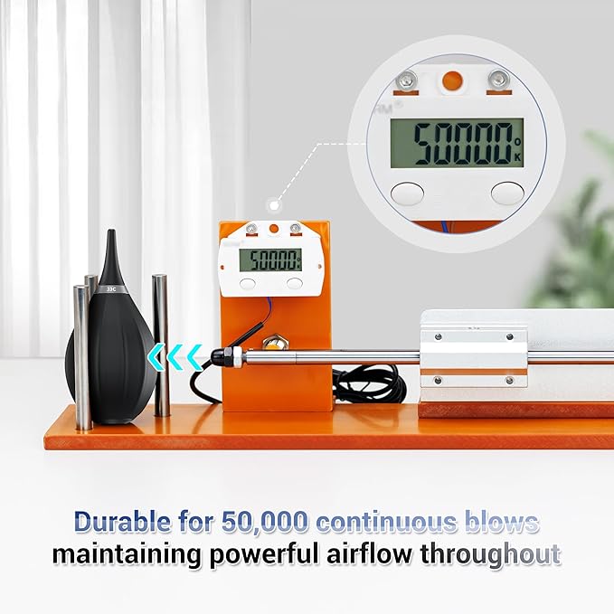 [Upgraded Version] Soft Tip Silicone Camera Dust Blower Lens Air Blower,Camera Lens Cleaner Air Blower for Sensor LCD Keyboards Filters Alcohol Ink Printing,Dust Blower Replace Canned Air-White