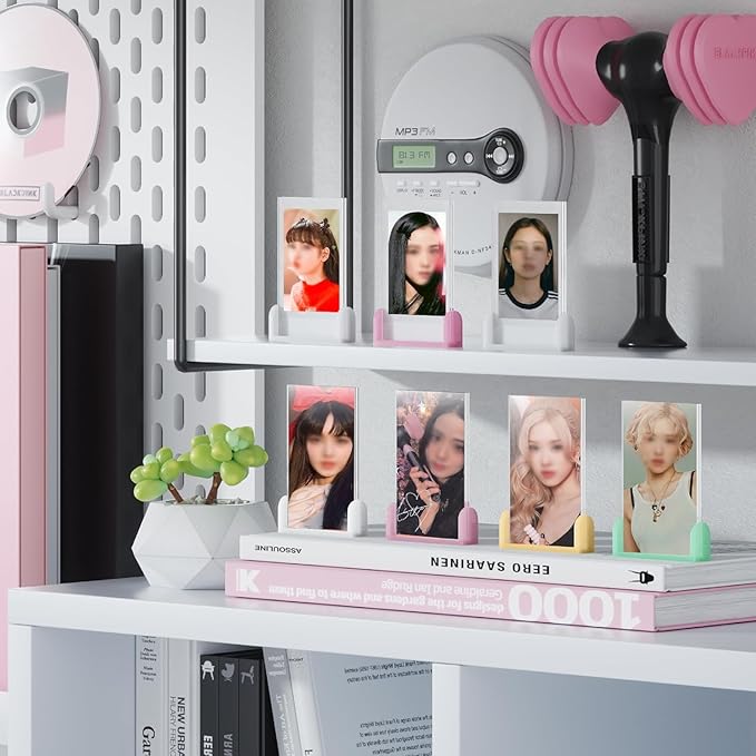 Janaden Small Polaroid Picture Frame, 2x3 Instax Frame for Fujifilm Instax Mini Film, Cute Mini Polaroid Frames for Wallet Sized Little Photos, Instant Film Desktop Display Holder, 6 Pack