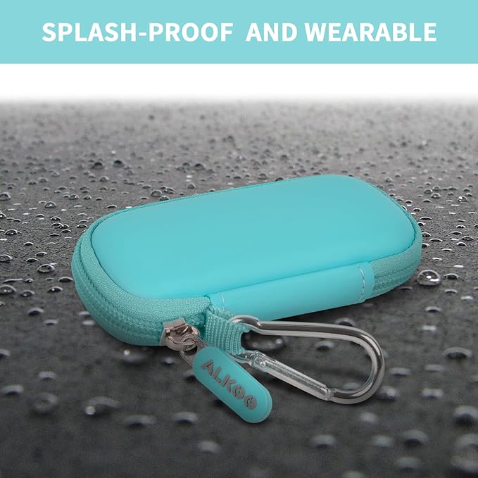 USB Flash Drive Case, SD Card Holder Compatible with Thumb Drive, Memory Cards, SDXC SDHC Storage Bag, Electronic Accessories Organizer for SanDisk for Samsung for Inland (Mint)