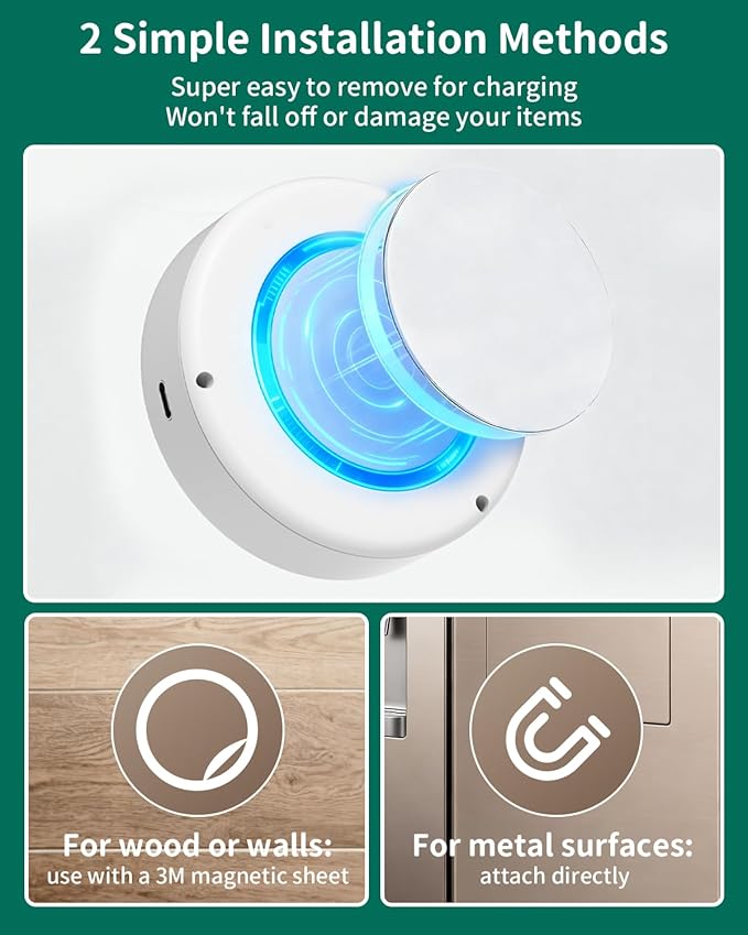 6-Pack Puck Lights with Remote, 1800mAh Rechargeable Under Cabinet Lighting, 3 Color Temps & 7 RGB Colors, Long-Lasting Dimmable Stick-On Lights for Cabinet, Kitchen, Shelf, Party