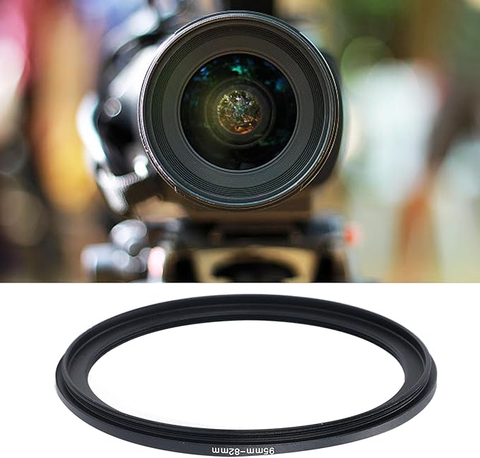Denash 95mm to 82mm Filter Ring Adapter,Step Down Filters Ring,Camera Lens Filter Metal Stepping Rings for Lens Filters,Lens Hoods,Lens Converters