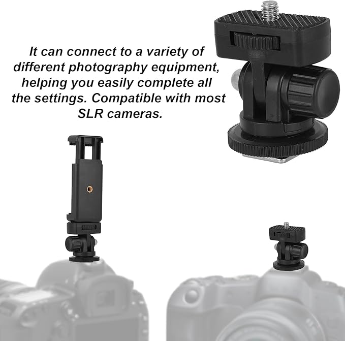 30pcs Camera Tripod Mount Kit, Camera Tripod Adapter Screw Kit Including 1/4 to 3/8 Inch Threaded Converters & 1/4 Inch Swivel Ball Head for DSLR Cameras, Monopods, etc