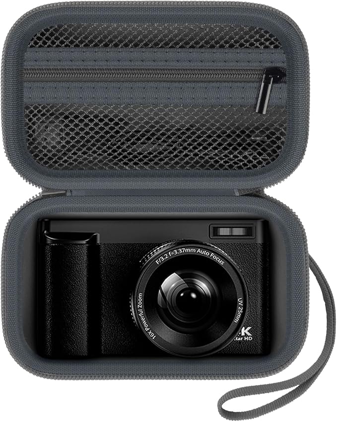 Digital Camera Case Compatible with TEBNGIHNM for Duluvulu for Oiadek for zheozeig for Zostuic for Toiauaha 4K Vlogging Camera. Storage Holder Bag for Canon PowerShot (Box Only)- Grey