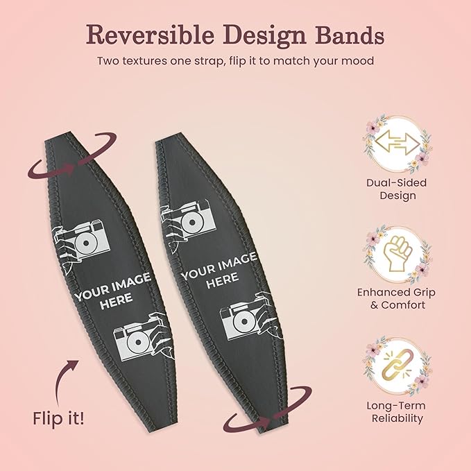 Switchbands Flower Phone Grip Strap – Pack of 2 – Customizable & Reversible Finger Holder for Phone Back, Wireless Charging Compatible, Detachable Phone Holder for iPhone & Android - Custom