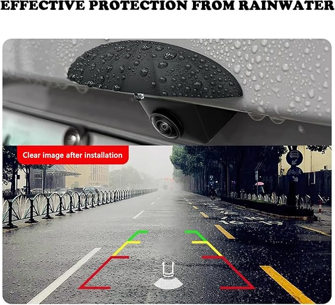Car Rear View Camera Cover, Anti-Rain Car Reversing Cameras Protection, Silicone Modification Protective Sticker for Car Camera, Non-Destructive Installation for Most Cars