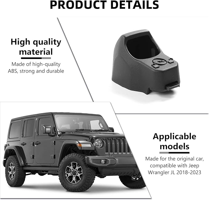 for JL Back Up Camera Cover Compatible with Jeep Wrangler JL 2018-2023