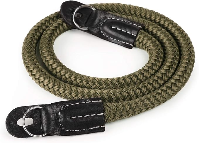 MegaGear SLR, DSLR Sierra Series Genuine Leather Camera Shoulder or Neck Strap