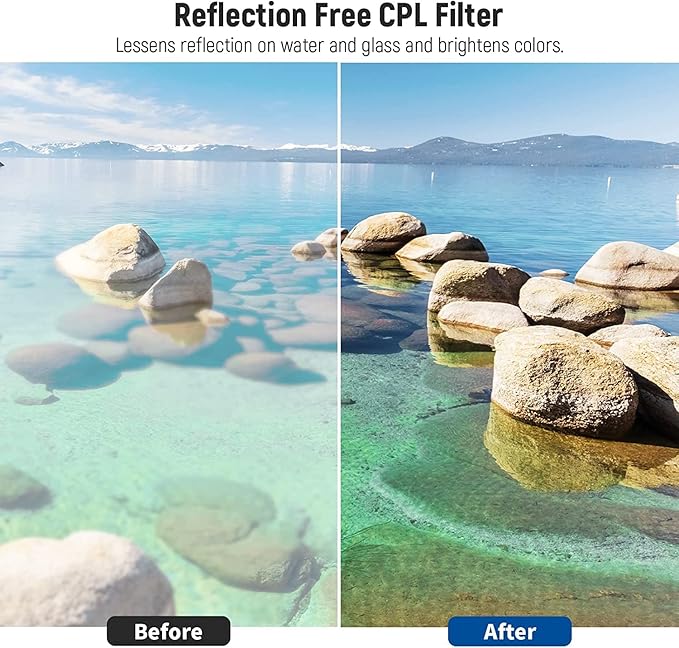 NEEWER 67mm Lens Filter Kit: UV, CPL, FLD, ND2, ND4, ND8, Lens Hood and Lens Cap Compatible with Canon Nikon Sony Panasonic DSLR Cameras with 67mm Lens